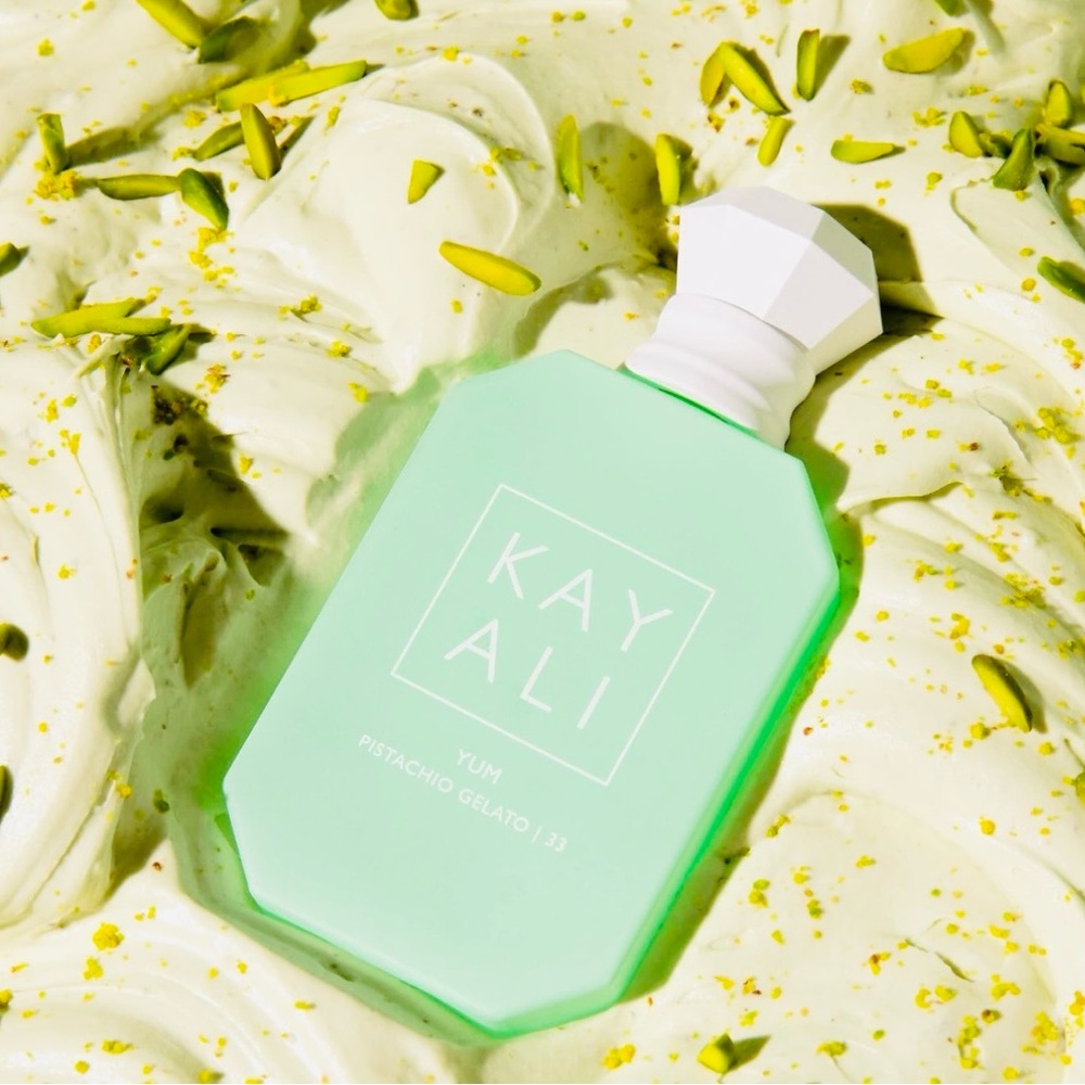 Kayali Yum Pistachio Gelato Body Fragrance - Mint Green